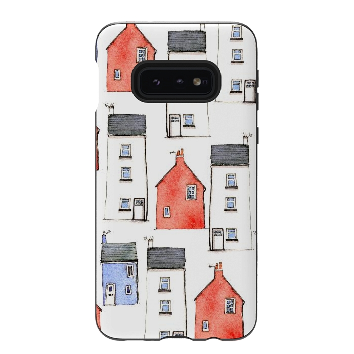 Galaxy S10e StrongFit Devon Houses by Nic Squirrell