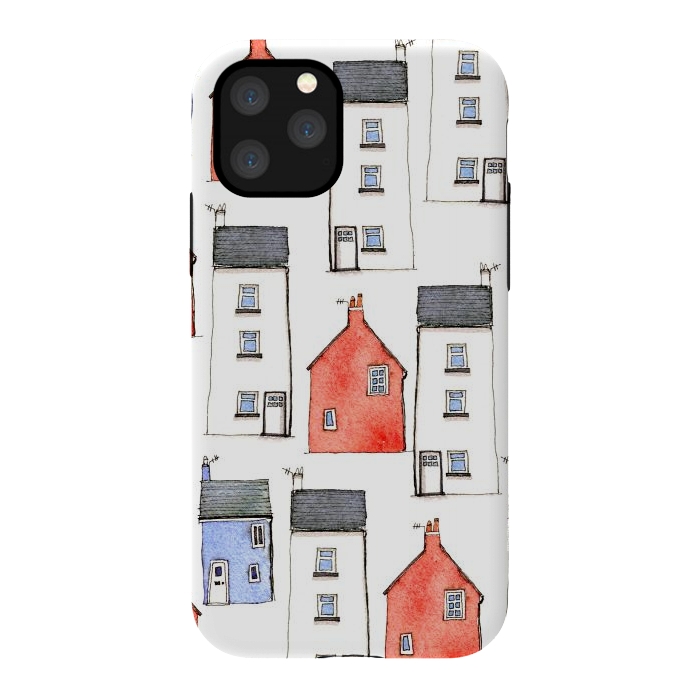 iPhone 11 Pro StrongFit Devon Houses by Nic Squirrell