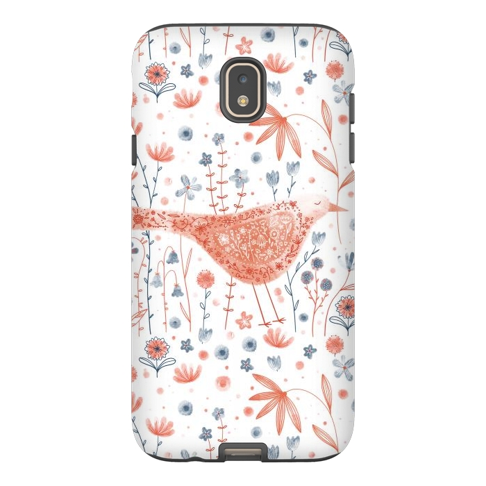 Galaxy J7 StrongFit Apricot Bird by Nic Squirrell