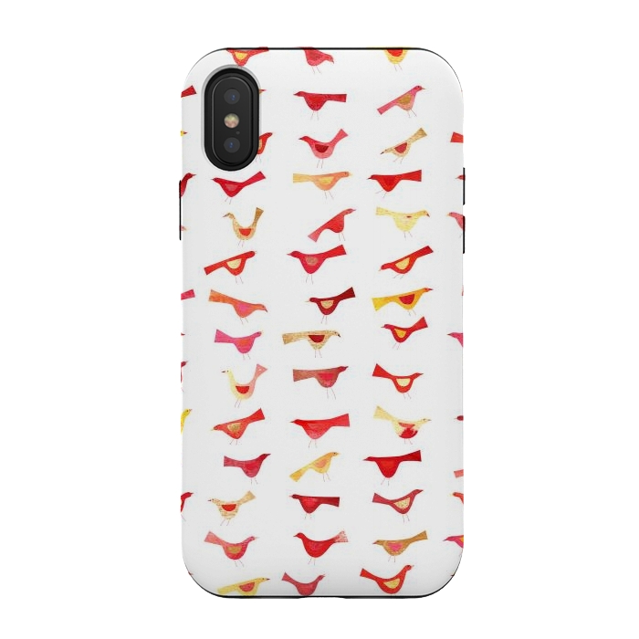 iPhone Xs / X StrongFit An Army of Undisciplined Birds by Nic Squirrell