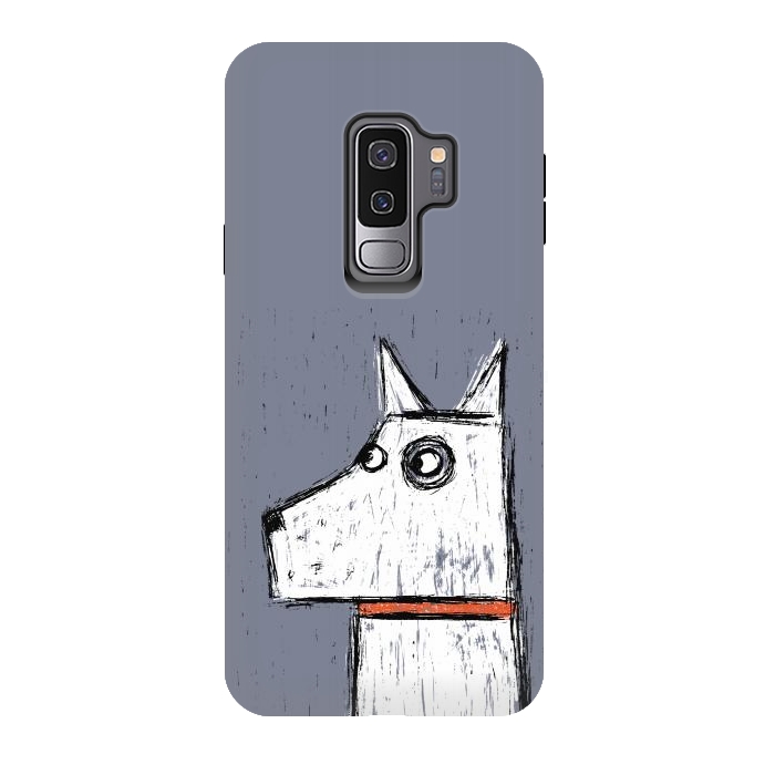 Galaxy S9 plus StrongFit Arthur Dog by Nic Squirrell