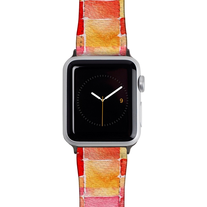 Watch 38mm / 40mm Strap PU leather August Watercolor by Nic Squirrell