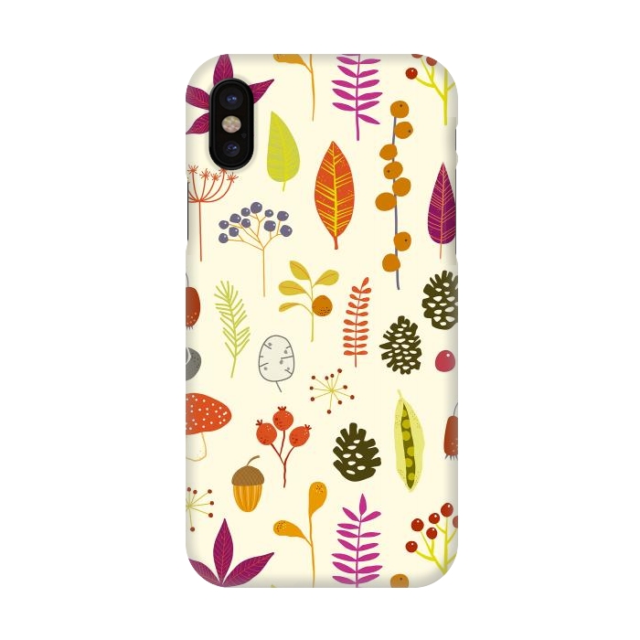 iPhone X SlimFit Autumn Nature Bits by Nic Squirrell