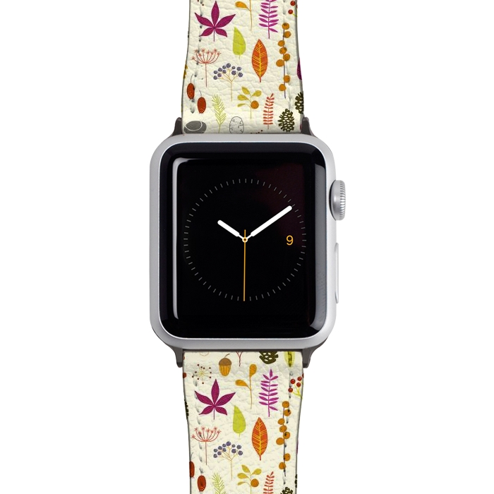 Watch 38mm / 40mm Strap PU leather Autumn Nature Bits by Nic Squirrell