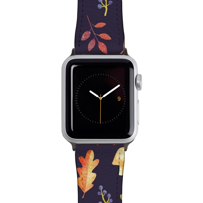 Watch 42mm / 44mm Strap PU leather Autumn Walks by Nic Squirrell