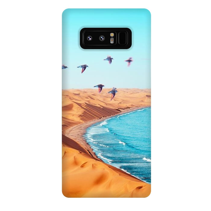 Galaxy Note 8 StrongFit Desert Birds by Uma Prabhakar Gokhale