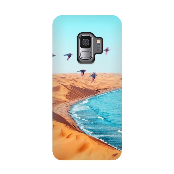 Galaxy S9 StrongFit Desert Birds by Uma Prabhakar Gokhale