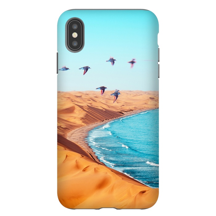 iPhone Xs Max StrongFit Desert Birds by Uma Prabhakar Gokhale