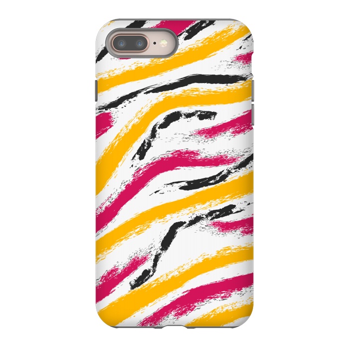 iPhone 7 plus StrongFit shaded zebra print by MALLIKA