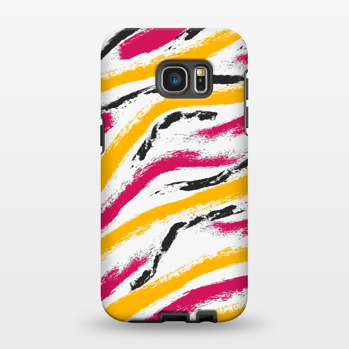 Galaxy S7 EDGE StrongFit shaded zebra print by MALLIKA