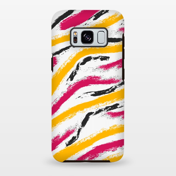 Galaxy S8 plus StrongFit shaded zebra print by MALLIKA