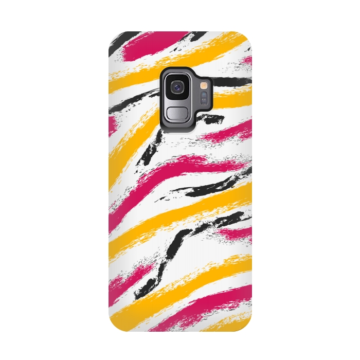 Galaxy S9 StrongFit shaded zebra print by MALLIKA