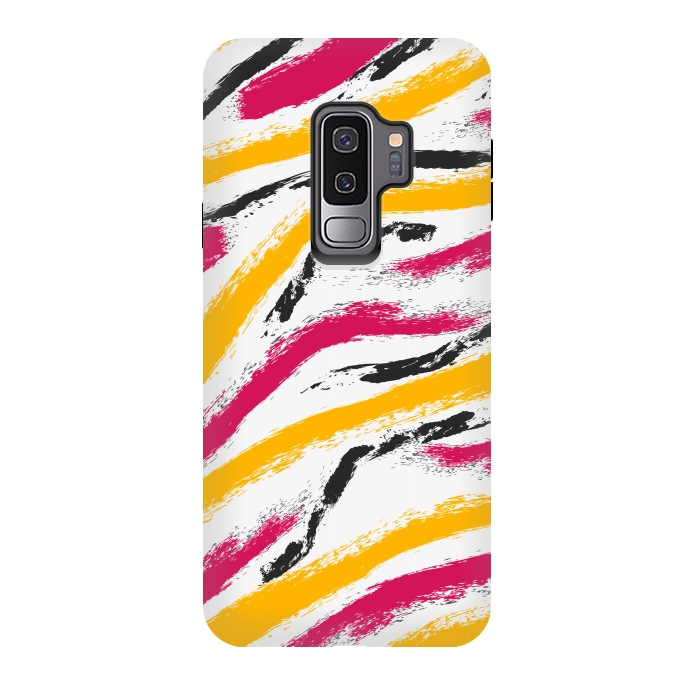 Galaxy S9 plus StrongFit shaded zebra print by MALLIKA