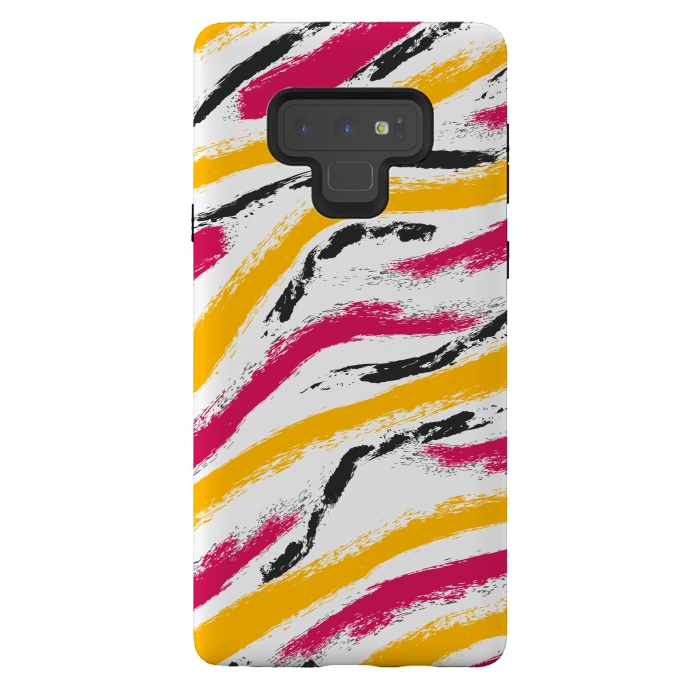 Galaxy Note 9 StrongFit shaded zebra print by MALLIKA