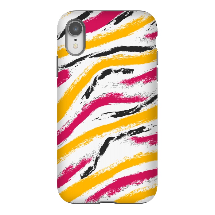 iPhone Xr StrongFit shaded zebra print by MALLIKA