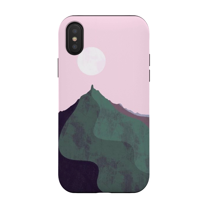 iPhone Xs / X StrongFit The  mauve sky peak by Steve Wade (Swade)