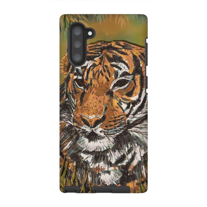 Galaxy Note 10 StrongFit Tiger by Lotti Brown