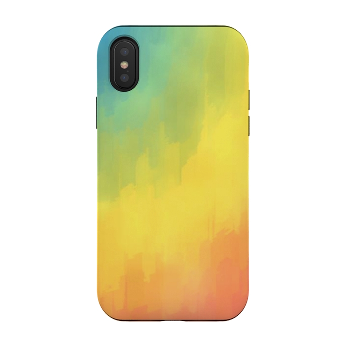 iPhone Xs / X StrongFit Watercolors Mix by Texnotropio