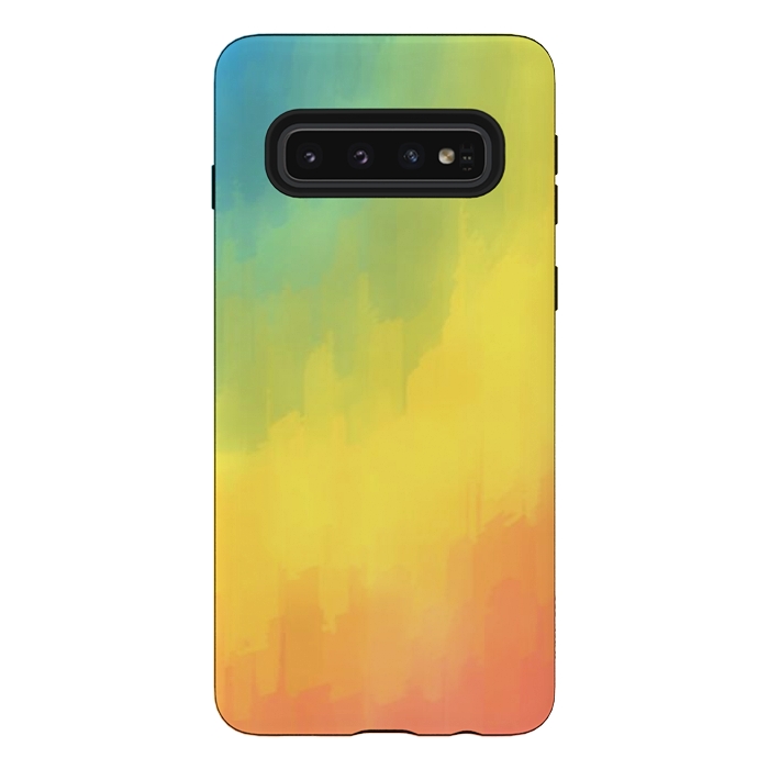 Galaxy S10 StrongFit Watercolors Mix by Texnotropio