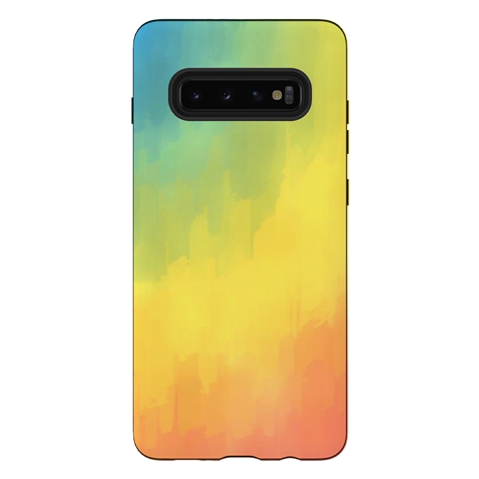 Galaxy S10 plus StrongFit Watercolors Mix by Texnotropio