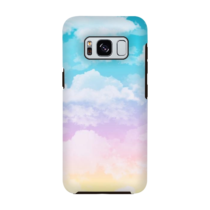 Galaxy S8 StrongFit Pastel Clouds by Julie Erin Designs