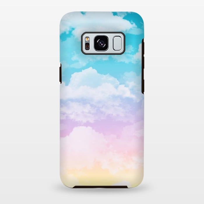 Galaxy S8 plus StrongFit Pastel Clouds by Julie Erin Designs