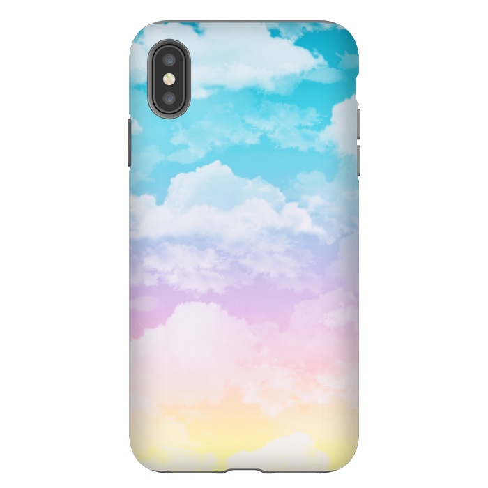 iPhone Xs Max StrongFit Pastel Clouds by Julie Erin Designs