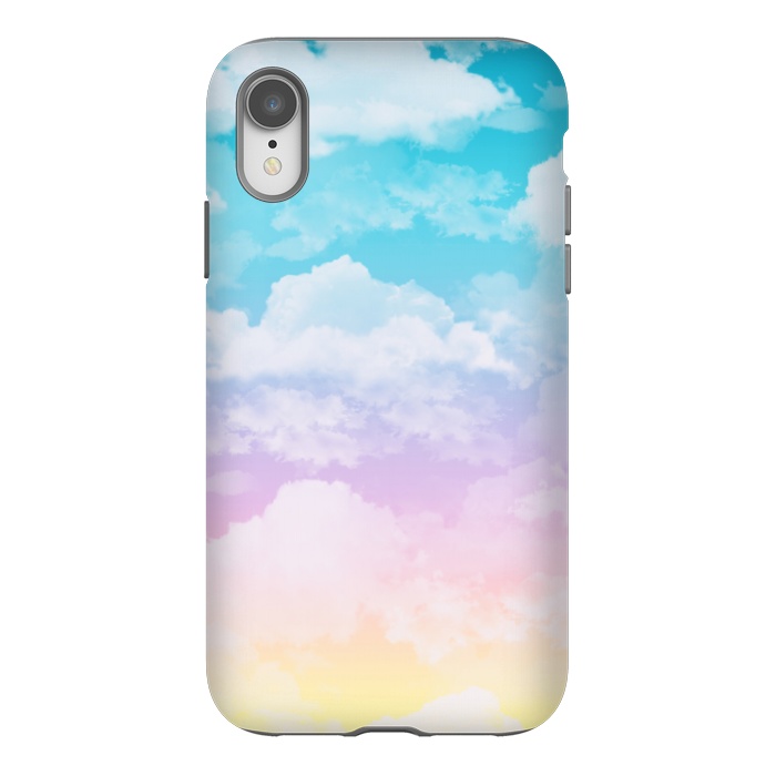 iPhone Xr StrongFit Pastel Clouds by Julie Erin Designs