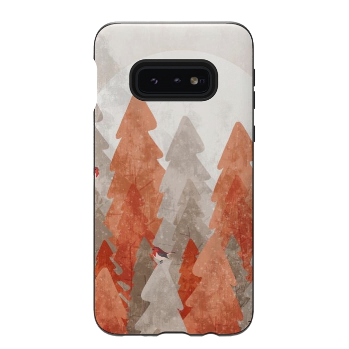 Galaxy S10e StrongFit The robins and the forest by Steve Wade (Swade)