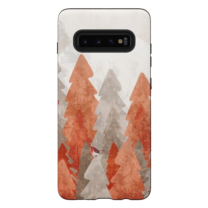Galaxy S10 plus StrongFit The robins and the forest by Steve Wade (Swade)