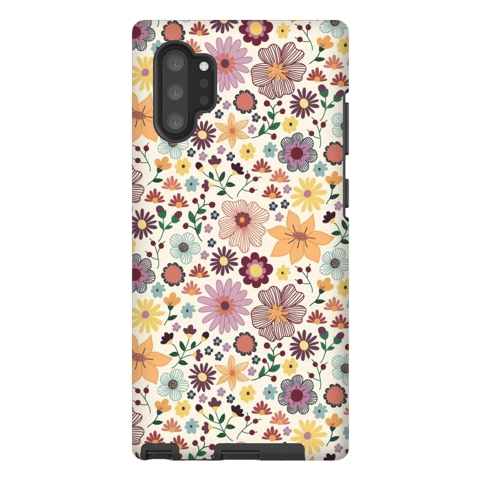 Galaxy Note 10 plus StrongFit Wild Bloom by TracyLucy Designs