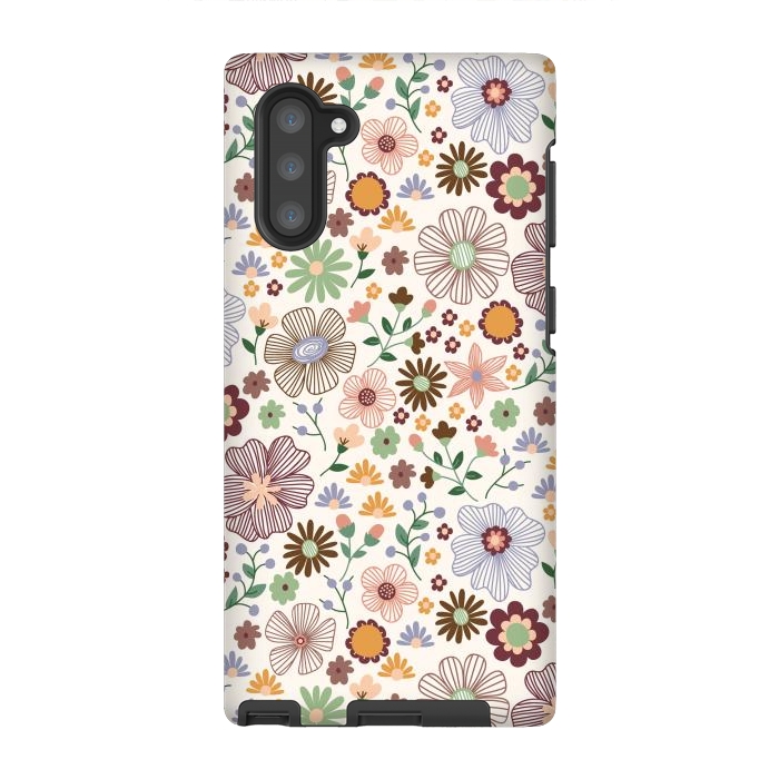 Galaxy Note 10 StrongFit Autumn Wild Bloom by TracyLucy Designs