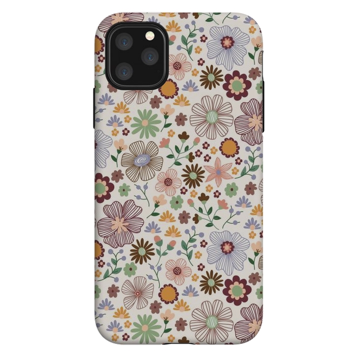 iPhone 11 Pro Max StrongFit Autumn Wild Bloom by TracyLucy Designs