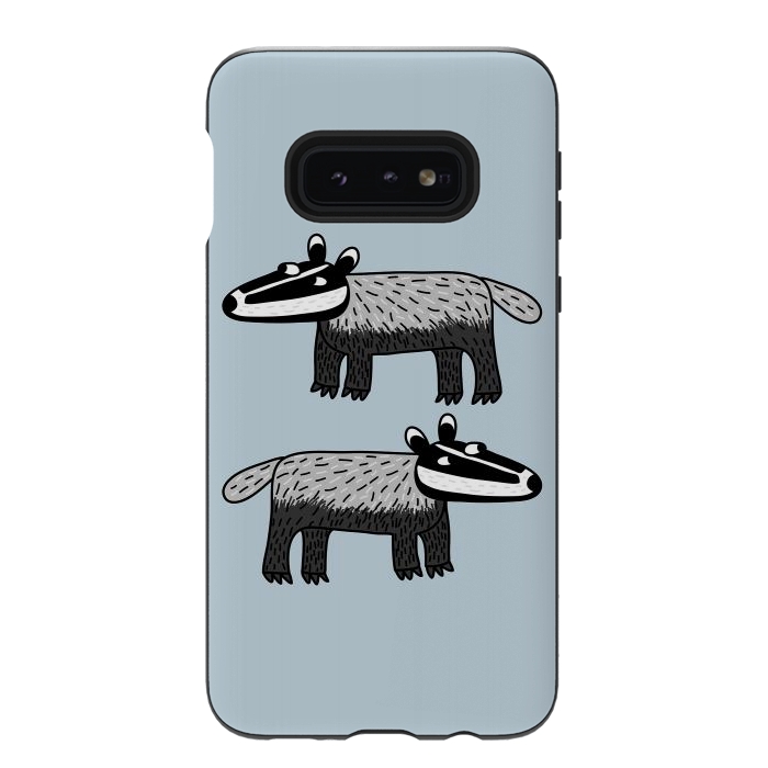Galaxy S10e StrongFit Badgers by Nic Squirrell