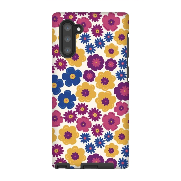 Galaxy Note 10 StrongFit Pop Floral by TracyLucy Designs