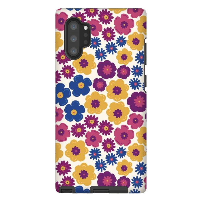 Galaxy Note 10 plus StrongFit Pop Floral by TracyLucy Designs