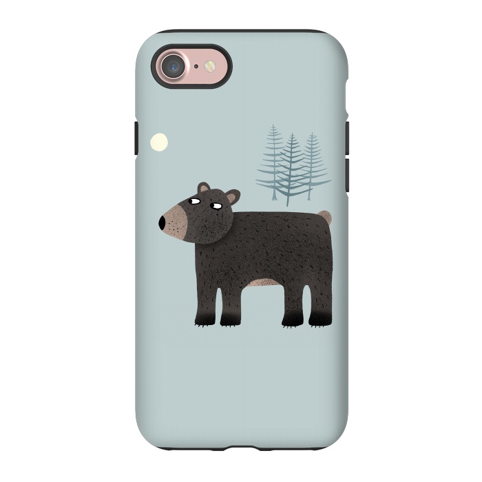 iPhone 7 StrongFit The Bear, the Trees and the Moon by Nic Squirrell