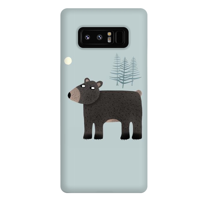 Galaxy Note 8 StrongFit The Bear, the Trees and the Moon by Nic Squirrell