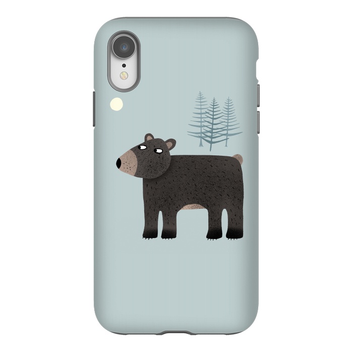 iPhone Xr StrongFit The Bear, the Trees and the Moon by Nic Squirrell