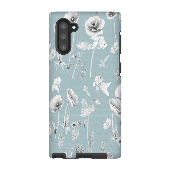 Galaxy Note 10 StrongFit Fishes & Garden-Powder Blue by ''CVogiatzi.