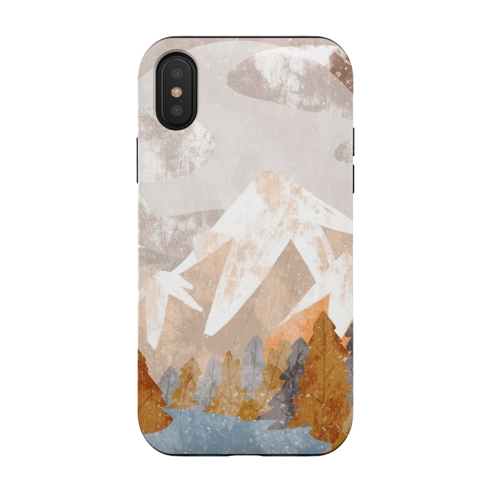 iPhone Xs / X StrongFit A cold autumn land by Steve Wade (Swade)