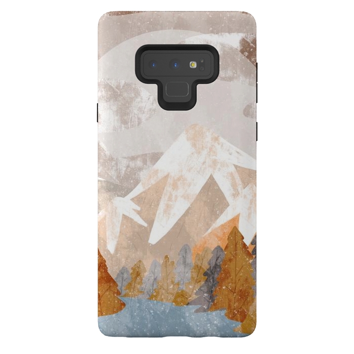 Galaxy Note 9 StrongFit A cold autumn land by Steve Wade (Swade)