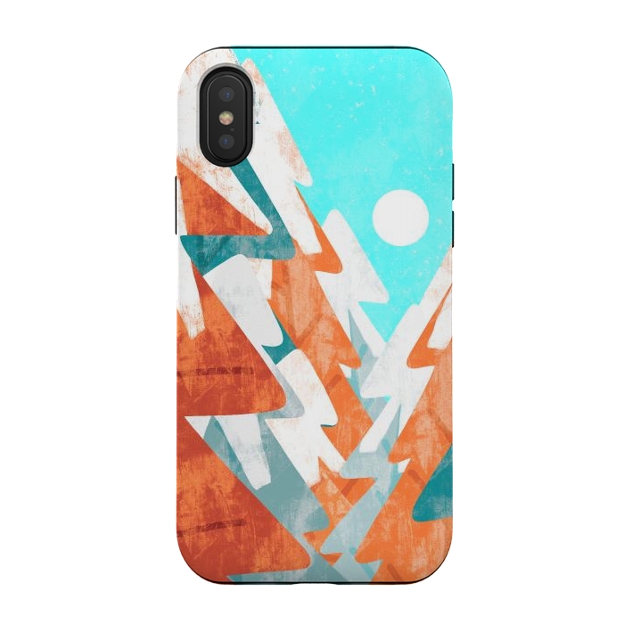 iPhone Xs / X StrongFit The colours of a winter forest by Steve Wade (Swade)