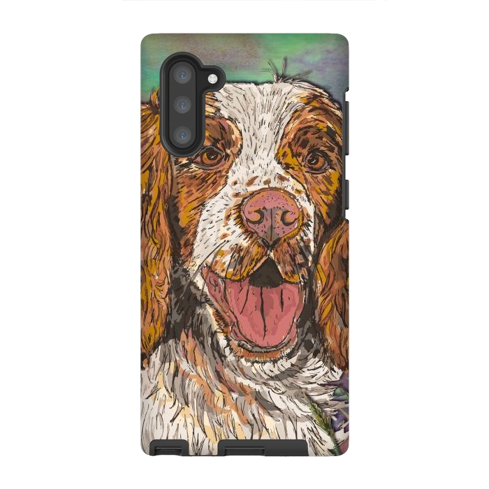 Galaxy Note 10 StrongFit Spaniel by Lotti Brown