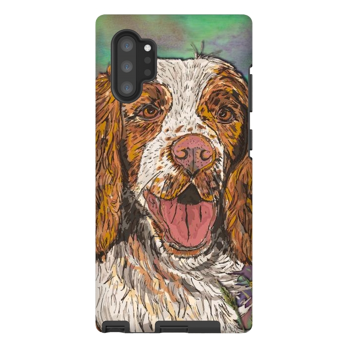 Galaxy Note 10 plus StrongFit Spaniel by Lotti Brown
