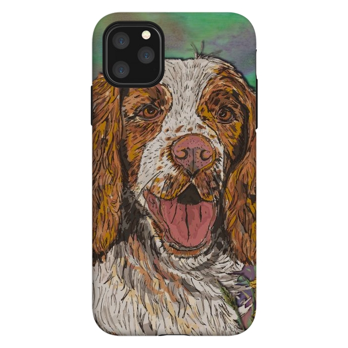 iPhone 11 Pro Max StrongFit Spaniel by Lotti Brown