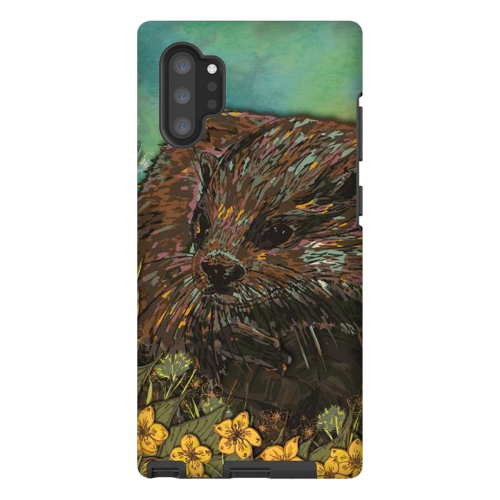 Galaxy Note 10 plus StrongFit Otter by Lotti Brown