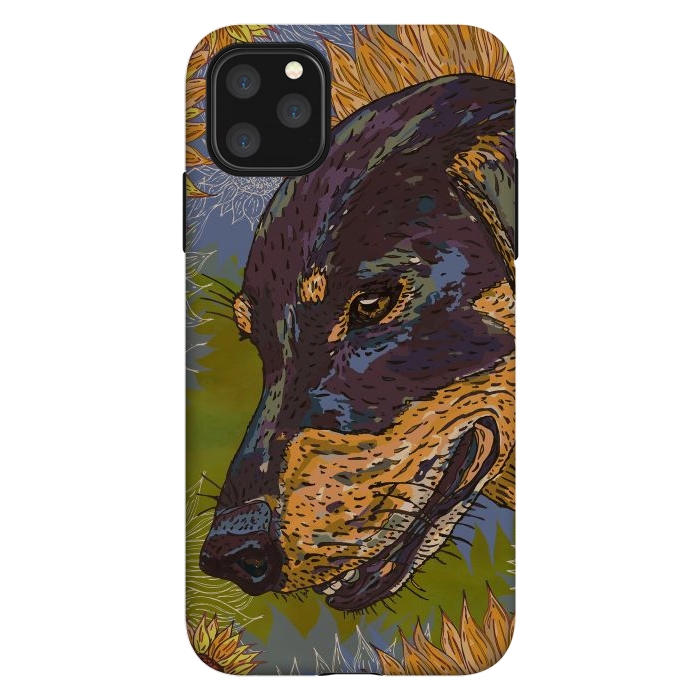 iPhone 11 Pro Max StrongFit Dachshund by Lotti Brown