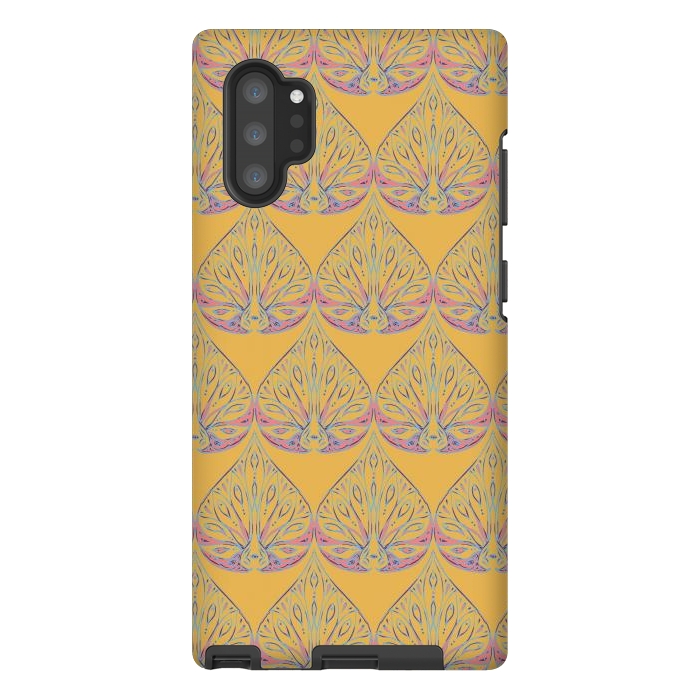 Galaxy Note 10 plus StrongFit Art Deco - Yellow by Lotti Brown