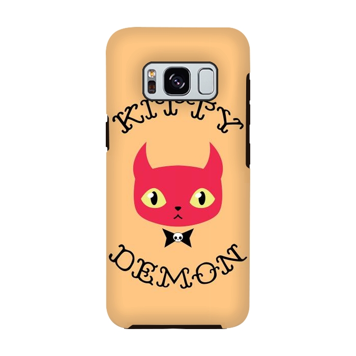 Galaxy S8 StrongFit Kitty demon by Laura Nagel